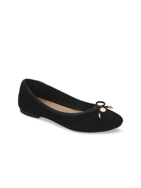 

Mode by Red Tape Women Black Solid Ballerinas
