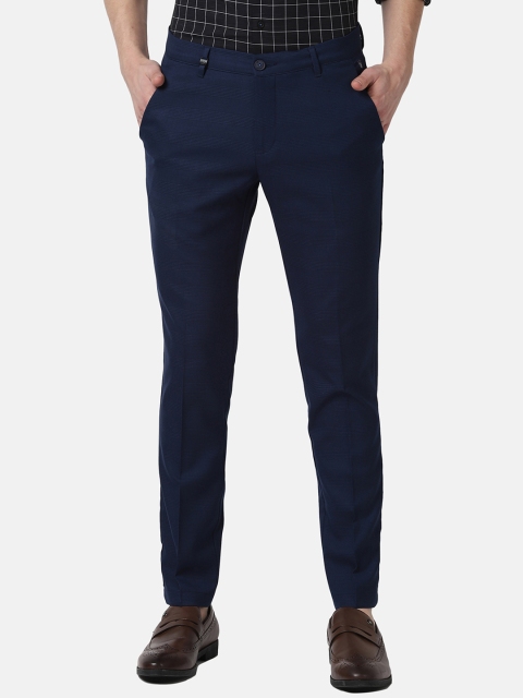 

Louis Philippe Sport Men Navy Blue Slim Fit Solid Regular Trousers