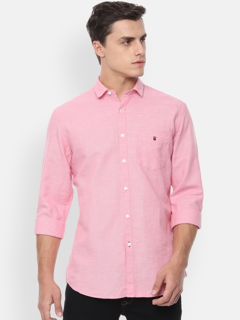 

Louis Philippe Sport Men Pink Slim Fit Self Design Casual Shirt