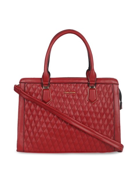 

David Jones Red Textured Handheld Bag
