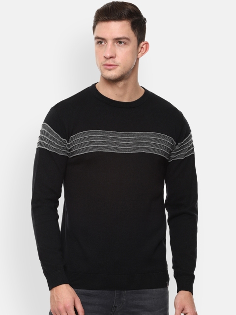 

Louis Philippe Sport Men Black Self Design Sweater