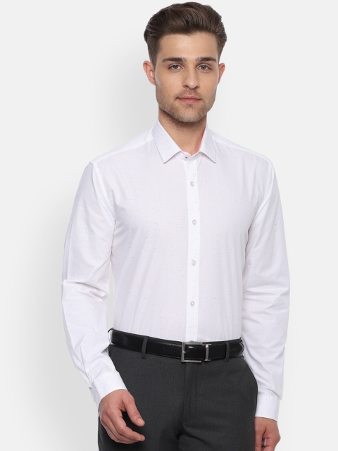 

Louis Philippe Men White Classic Slim Fit Solid Formal Shirt