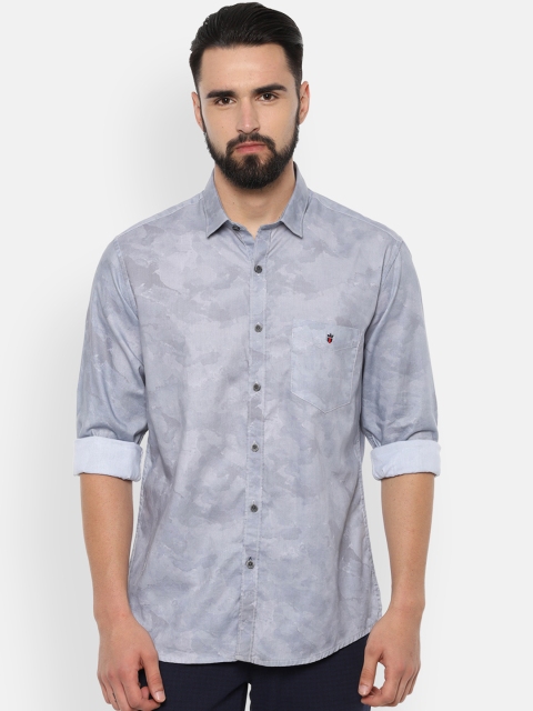 

Louis Philippe Sport Men Grey Slim Fit Printed Casual Shirt