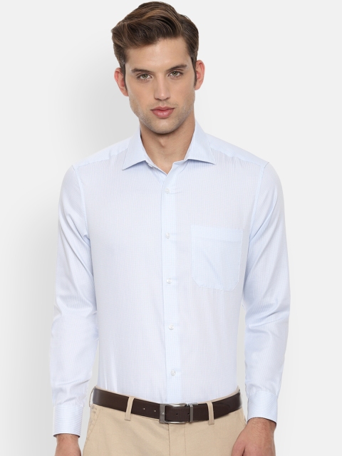 

Louis Philippe Men White Regular Fit Checked Formal Shirt
