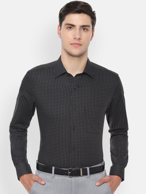 

Louis Philippe Men Black Classic Regular Fit Checked Formal Shirt