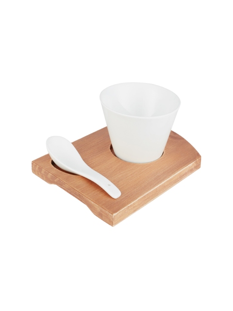 

SONG BIRD Brown & White Solid 3-Piece Tex Mex Soup Set