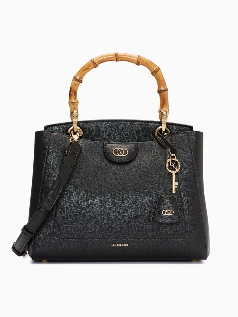 

LYN Black Solid Handheld Bag