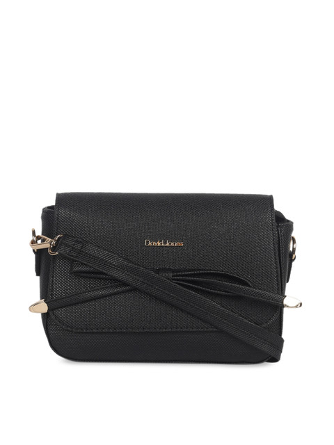 

David Jones Women Black Textured Sling Bag