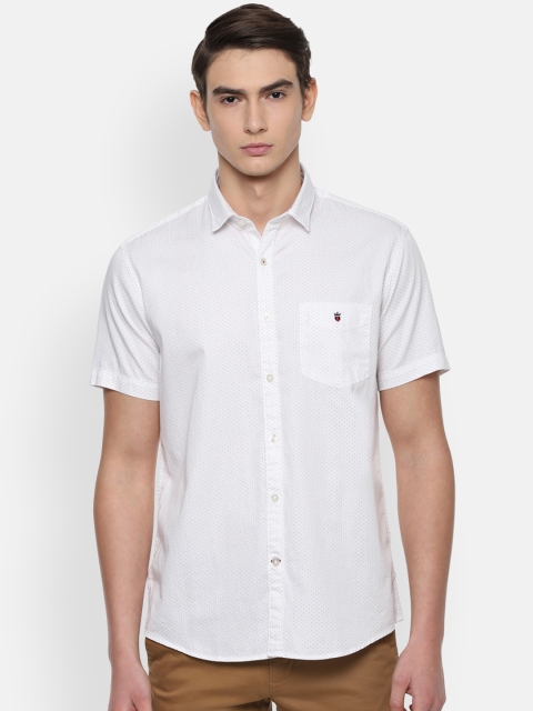 

Louis Philippe Sport Men White Slim Fit Printed Casual Shirt