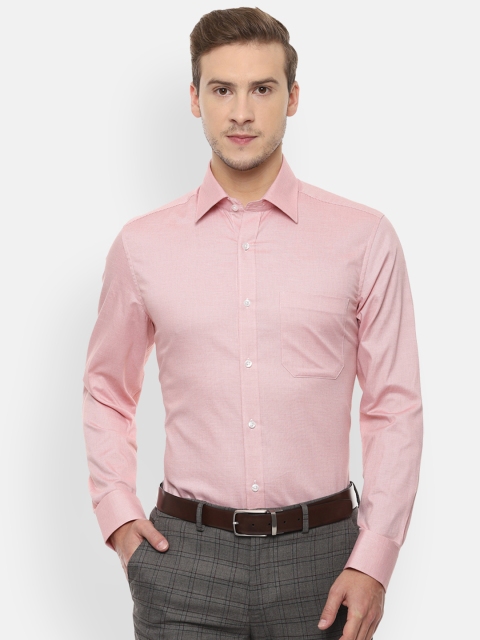 

Louis Philippe Men Pink Classic Regular Fit Solid Formal Shirt