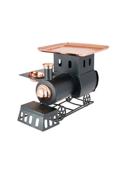 

SONG BIRD Black & Copper-Toned Metal Engine Platter Set