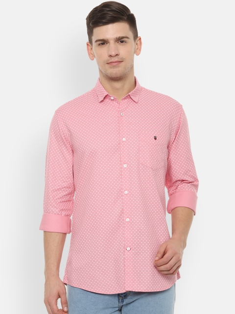 

Louis Philippe Sport Men Pink & White Slim Fit Floral Printed Casual Shirt