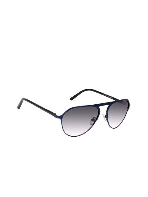 

David Blake Unisex Grey Aviator Sunglasses, Blue