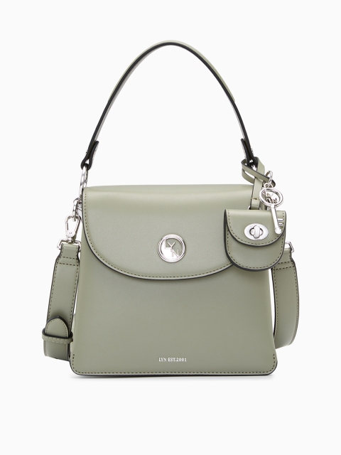 

LYN Green Solid Handheld Bag