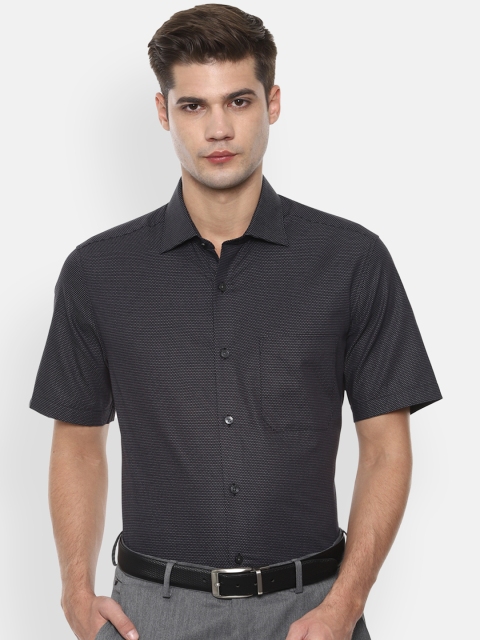 

Louis Philippe Men Black Micro Print Classic Fit Formal Shirt