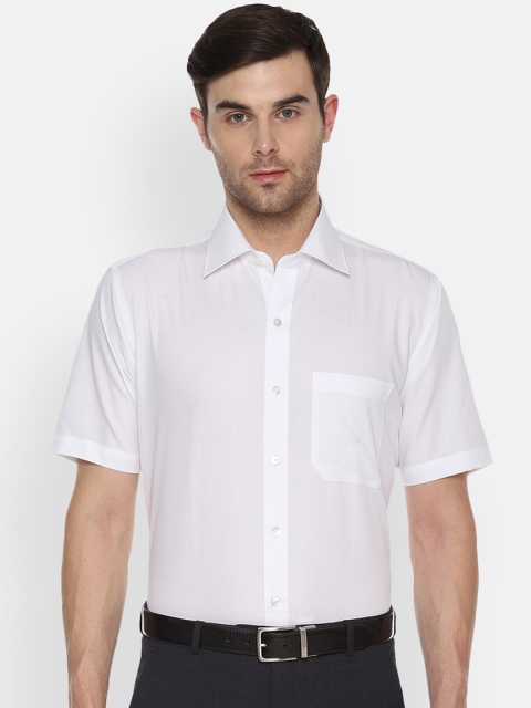 

Louis Philippe Men White Classic Regular Fit Solid Formal Shirt