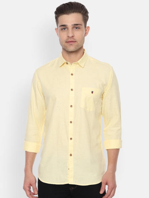 

Louis Philippe Sport Men Yellow Slim Fit Solid Casual Shirt