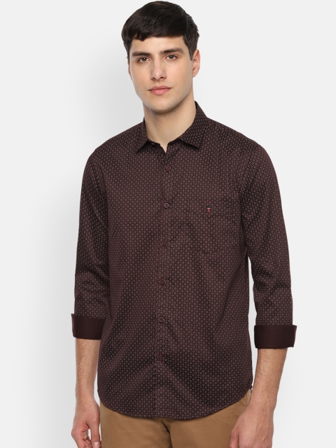 

Louis Philippe Sport Men Brown Slim Fit Printed Casual Shirt