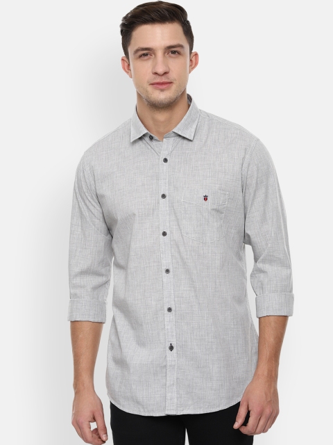 

Louis Philippe Sport Men Grey Slim Fit Checked Casual Shirt