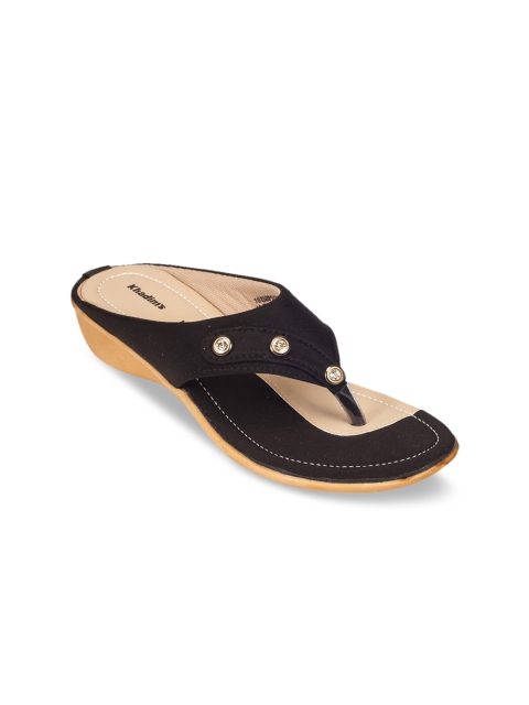

Khadims Women Black Embellished Wedges