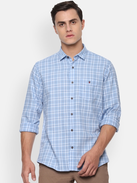 

Louis Philippe Sport Men Blue Slim Fit Checked Casual Shirt
