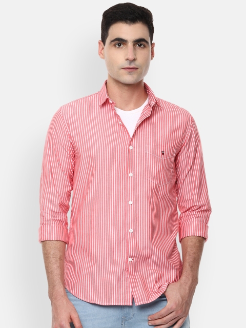 

Louis Philippe Sport Men Red & White Slim Fit Striped Casual Shirt