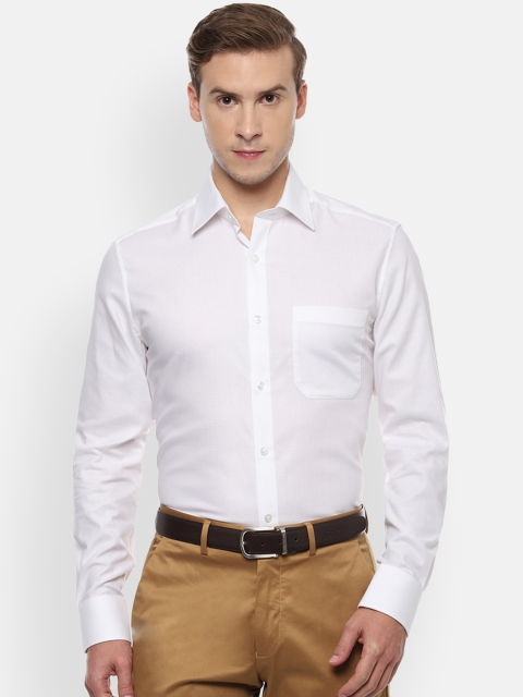 

Louis Philippe Men White Classic Regular Fit Self Design Formal Shirt