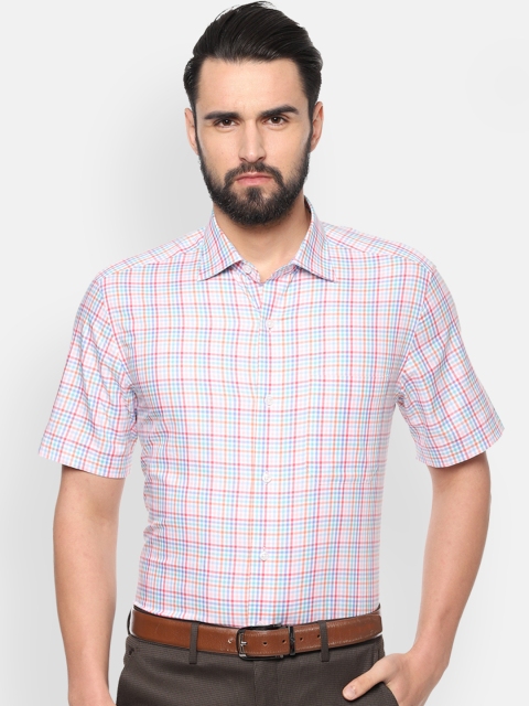 

Louis Philippe Men Multicoloured Classic Regular Fit Checked Formal Shirt, Multi