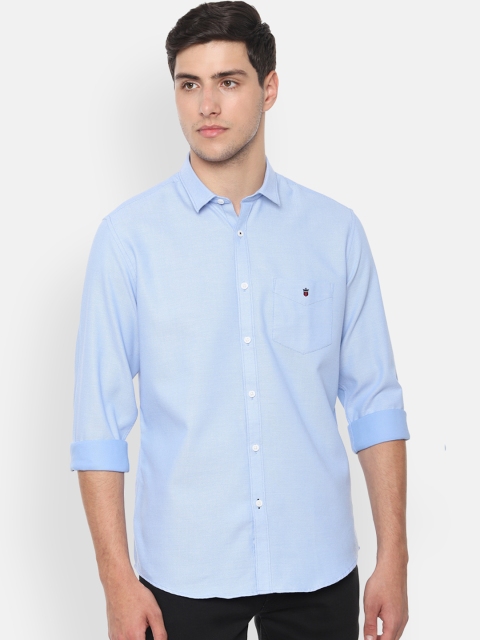 

Louis Philippe Sport Men Blue Slim Fit Self Design Casual Shirt