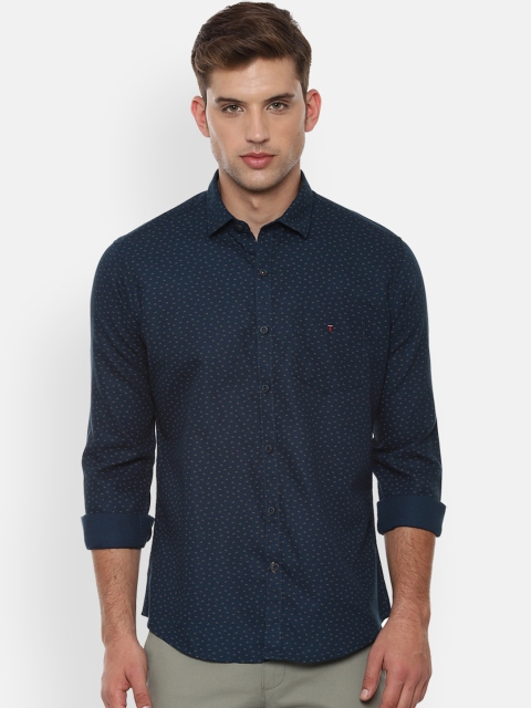 

Louis Philippe Sport Men Navy Blue Slim Fit Printed Casual Shirt