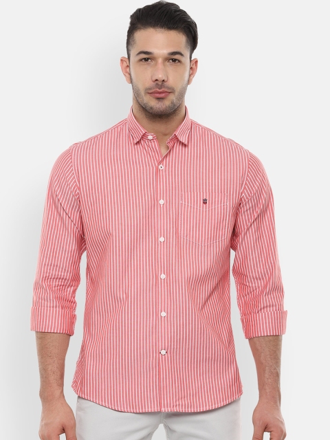 

Louis Philippe Sport Men Red & White Slim Fit Striped Casual Shirt