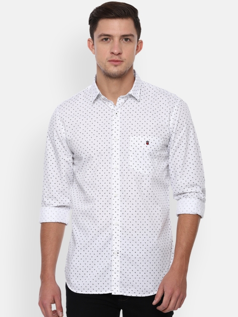 

Louis Philippe Sport Men White & Black Slim Fit Printed Casual Shirt