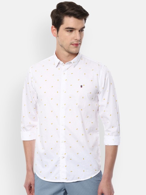 

Louis Philippe Sport Men White Slim Fit Printed Casual Shirt
