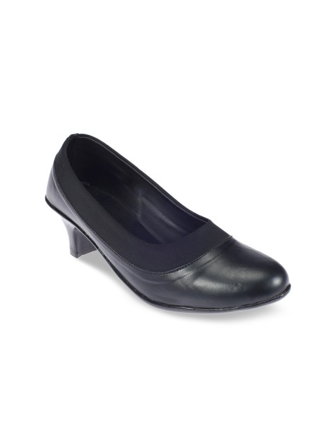 

Khadims Women Black Solid Pumps