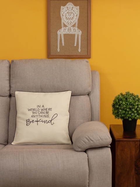 

BandBox Off-White Set of Single Quirky Square Cushion Covers