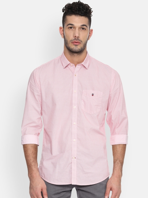 

Louis Philippe Sport Men White & Pink Slim Fit Printed Casual Shirt