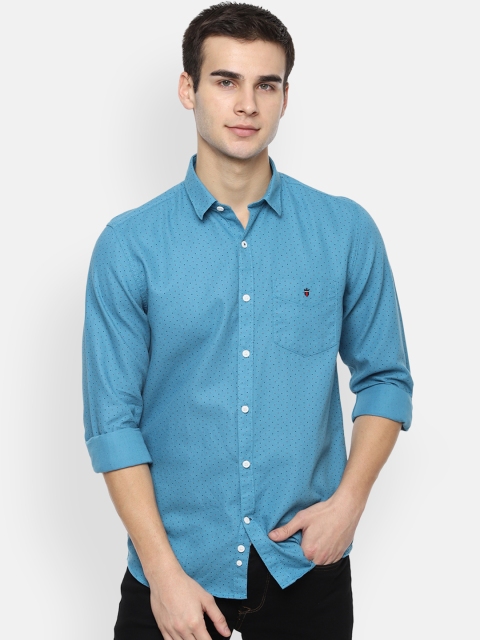 

Louis Philippe Sport Men Blue & Red Slim Fit Printed Casual Shirt