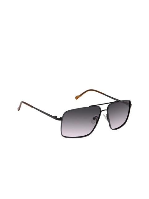 

David Blake Unisex Rectangle Sunglasses SGDB2100x903MGRY, Grey