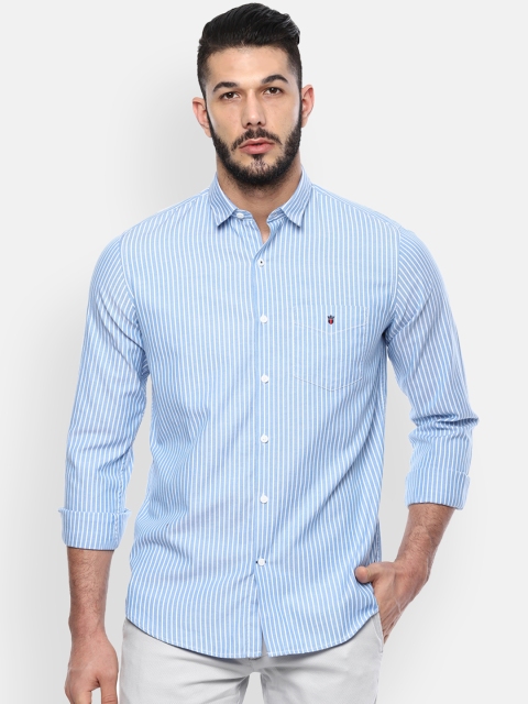 

Louis Philippe Sport Men Blue & White Slim Fit Striped Casual Shirt