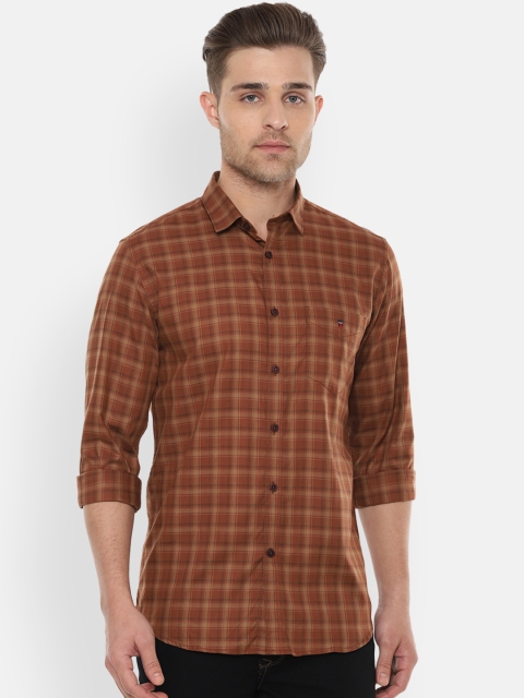 

Louis Philippe Sport Men Brown Slim Fit Checked Casual Shirt