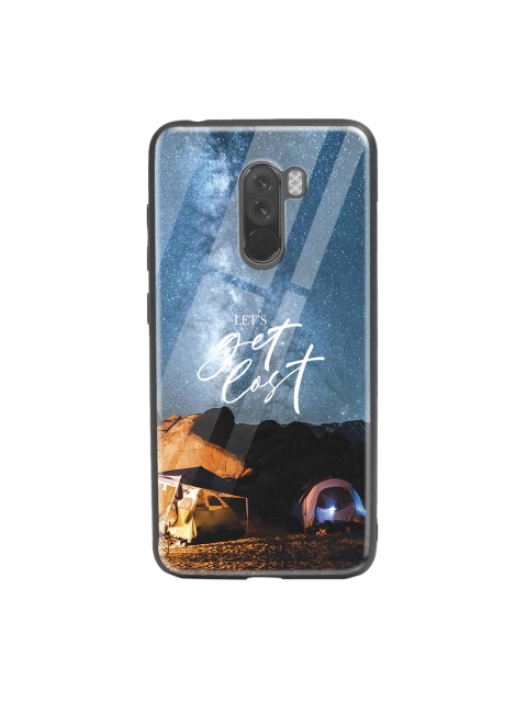 

Bewakoof Blue & Black Lets Get Lost Space Xiaomi POCO F1 Glass Mobile Cover