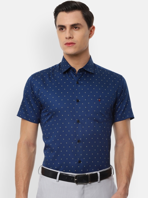 

Louis Philippe Sport Men Blue Slim Fit Printed Formal Shirt