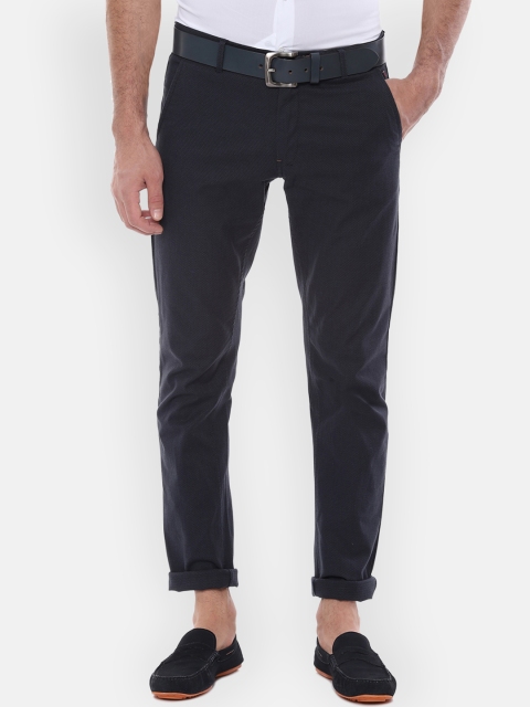 

Louis Philippe Sport Men Navy Blue Slim Fit Solid Regular Trousers