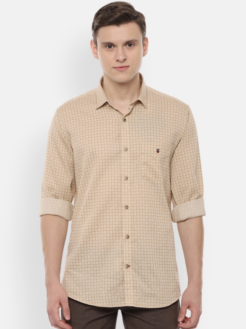 

Louis Philippe Sport Men Beige Slim Fit Printed Casual Shirt