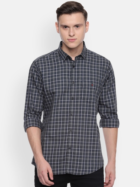 

Louis Philippe Sport Men Grey Slim Fit Checked Casual Shirt