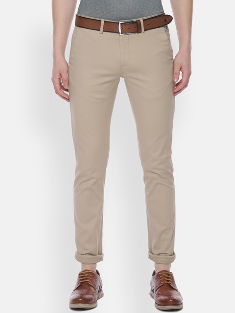 

Louis Philippe Sport Men Beige Slim Fit Solid Regular Trousers