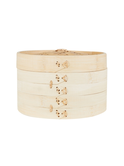 

SONG BIRD Brown Double Tier Large Steam Bamboo Basket