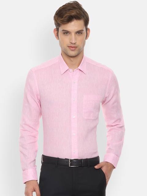 

Louis Philippe Men Pink Slim Fit Solid Formal Shirt