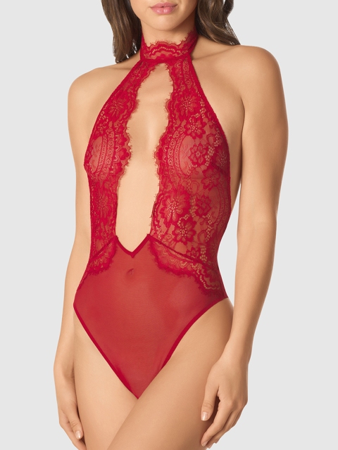 

La Senza Women Red Self-Design Sleep Bodysuit 11145608-82Q8