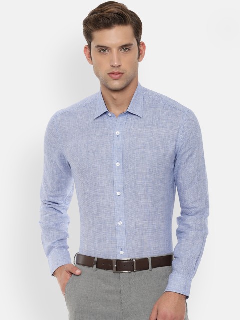 

Louis Philippe Men Blue Classic Slim Fit Solid Casual Shirt
